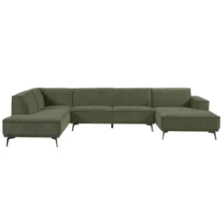 Zitbanken*HUUS Bank Denemarken – Chaise longue + Ottoman + 2,5-zits