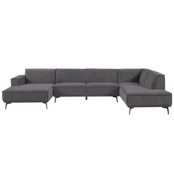 Zitbanken*HUUS Bank Denemarken – Chaise longue + Ottoman + 2,5-zits
