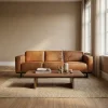 Zitbanken*HUUS Bank Statement 3-Zits 230 cm Eco Leer Cognac