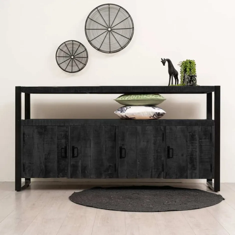 Dressoirs*HUUS Dressoir Britt zwart