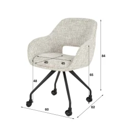 Eetkamerstoelen*HUUS Eetkamerstoel Angie (per 2 stuks)