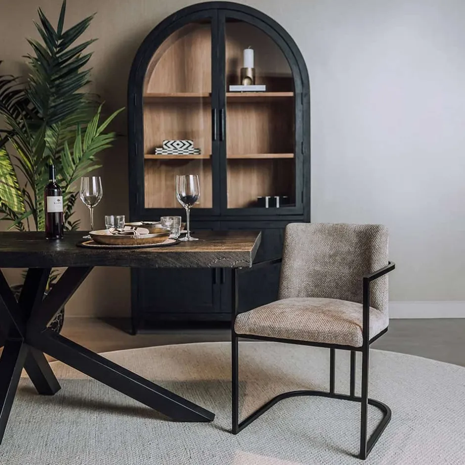 Eetkamerstoelen*HUUS Eetkamerstoel Archi – met armleuning
