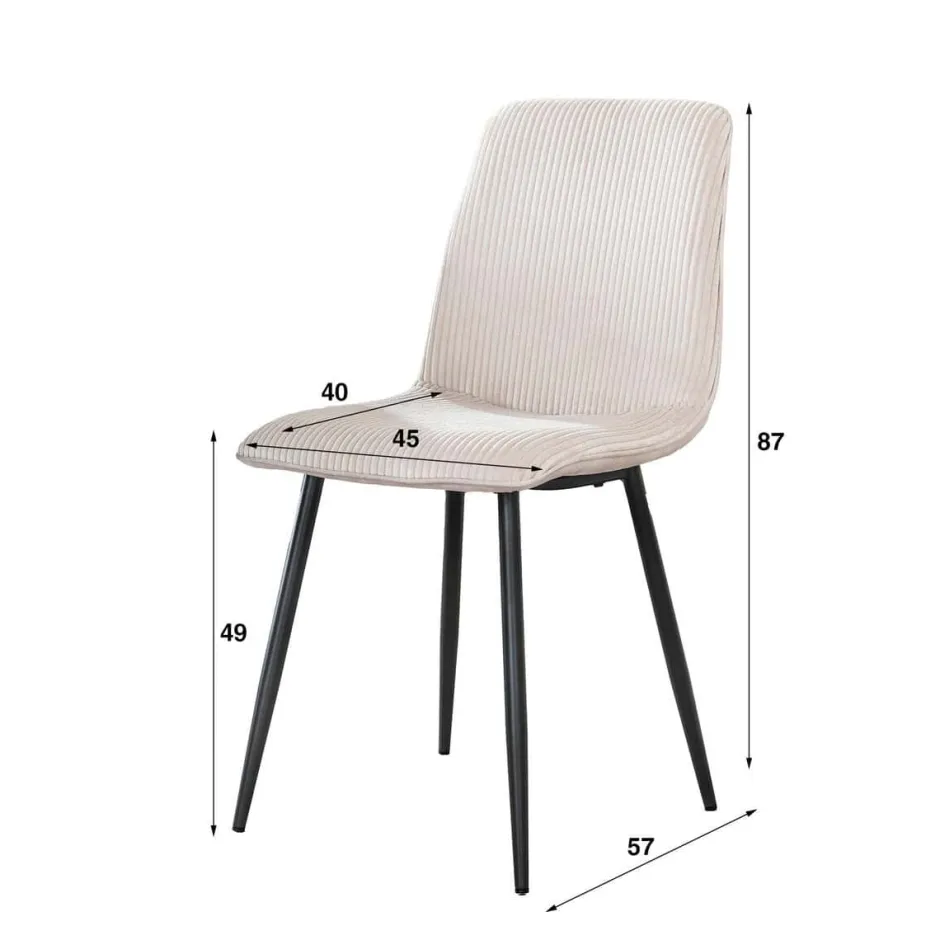 Eetkamerstoelen*HUUS Eetkamerstoel Bennie (per 2 stuks)