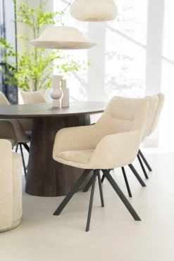 Eetkamerstoelen*HUUS Eetkamerstoel Bliss met armleuning (per 2 stuks)