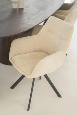Eetkamerstoelen*HUUS Eetkamerstoel Bliss met armleuning (per 2 stuks)