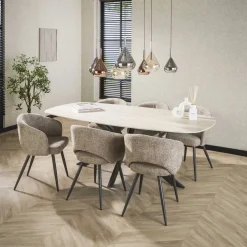 Eetkamerstoelen*HUUS Eetkamerstoel Bodhi (per 2 stuks)
