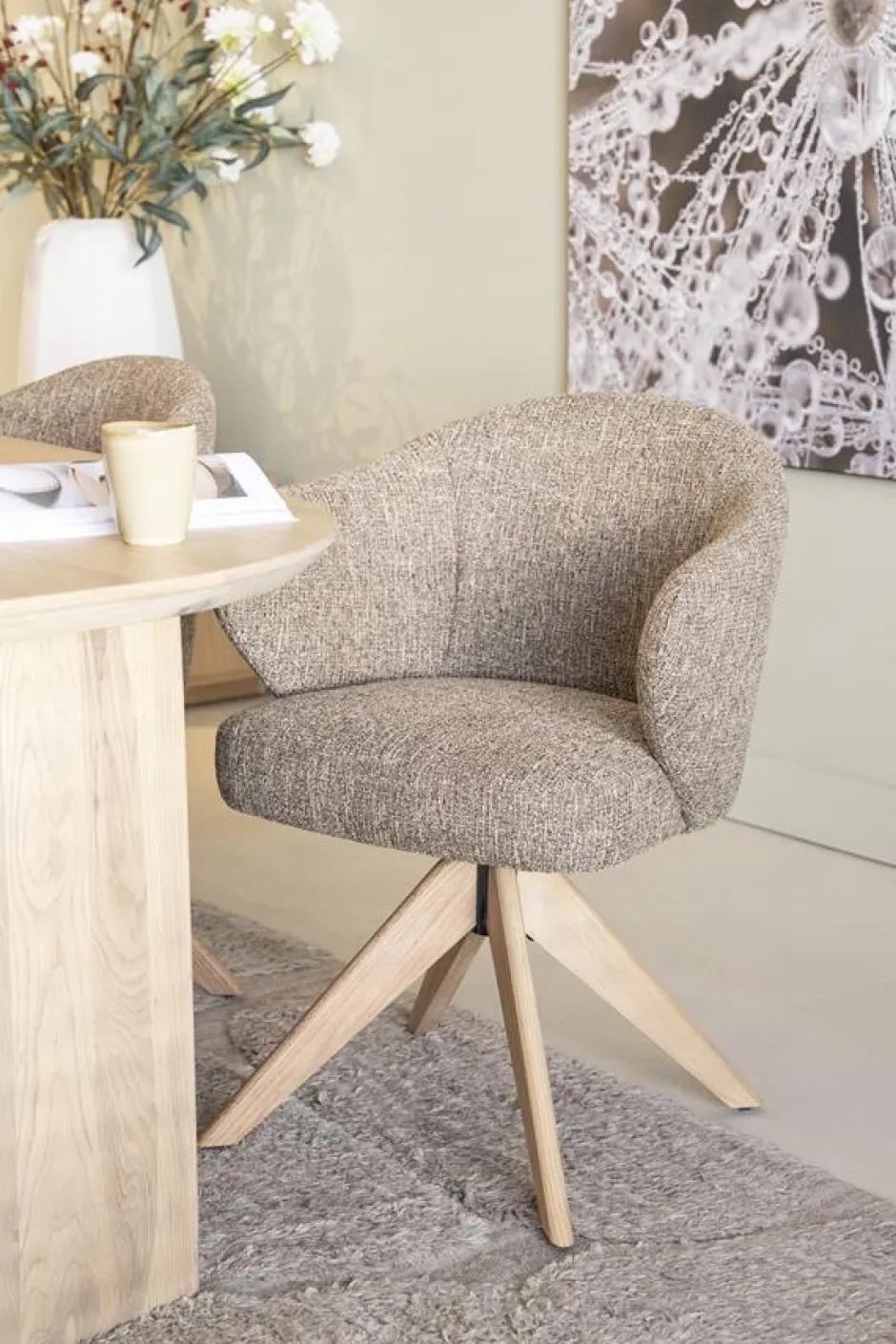 Eetkamerstoelen*HUUS Eetkamerstoel Connor