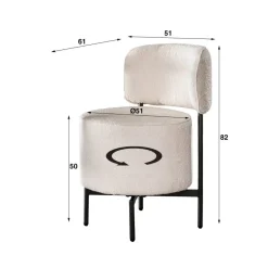 Eetkamerstoelen*HUUS Eetkamerstoel Curby (per 2 stuks)