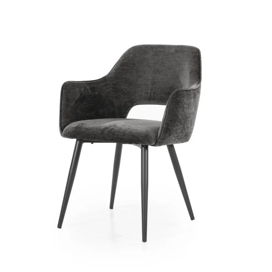 Eetkamerstoelen*HUUS Eetkamerstoel Esmee met armleuning