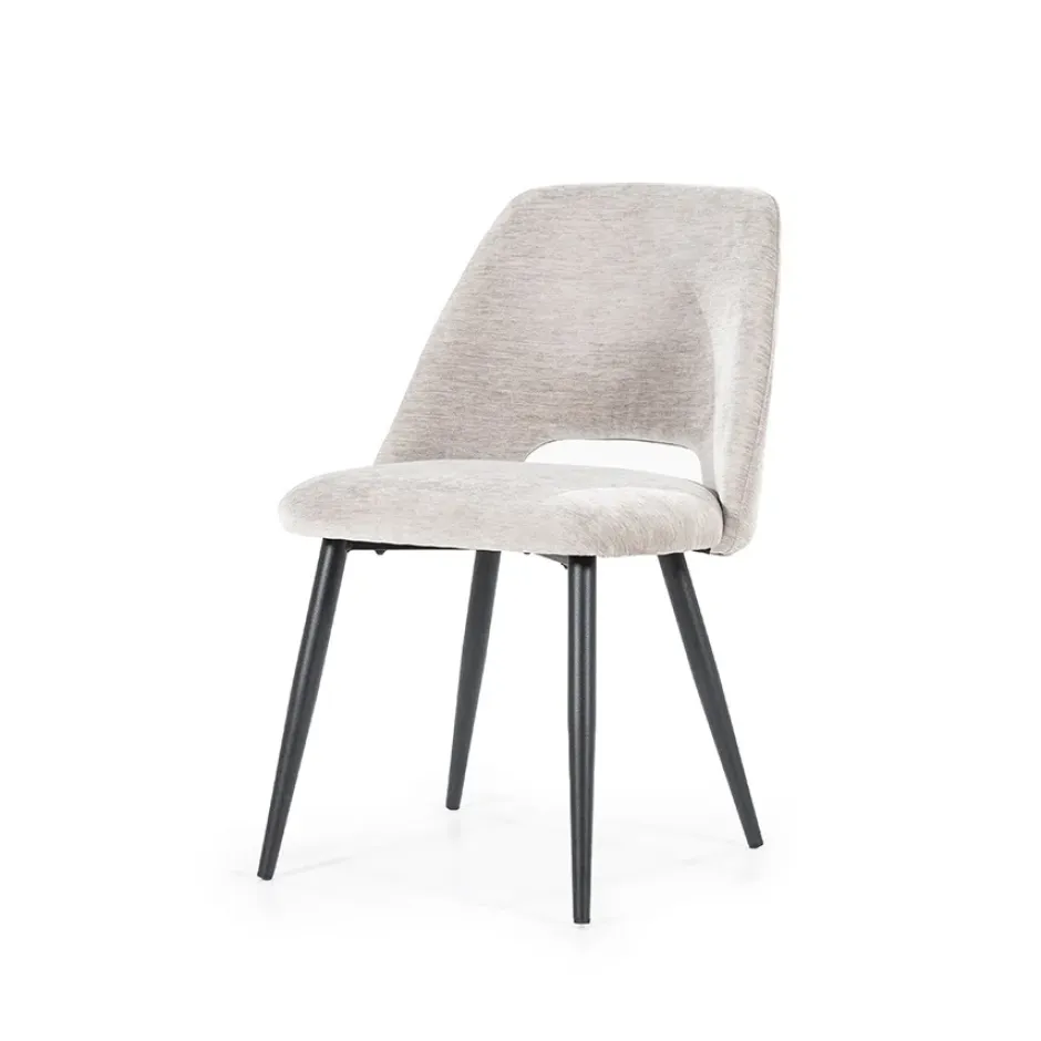 Eetkamerstoelen*HUUS Eetkamerstoel Esmee zonder armleuning Beige
