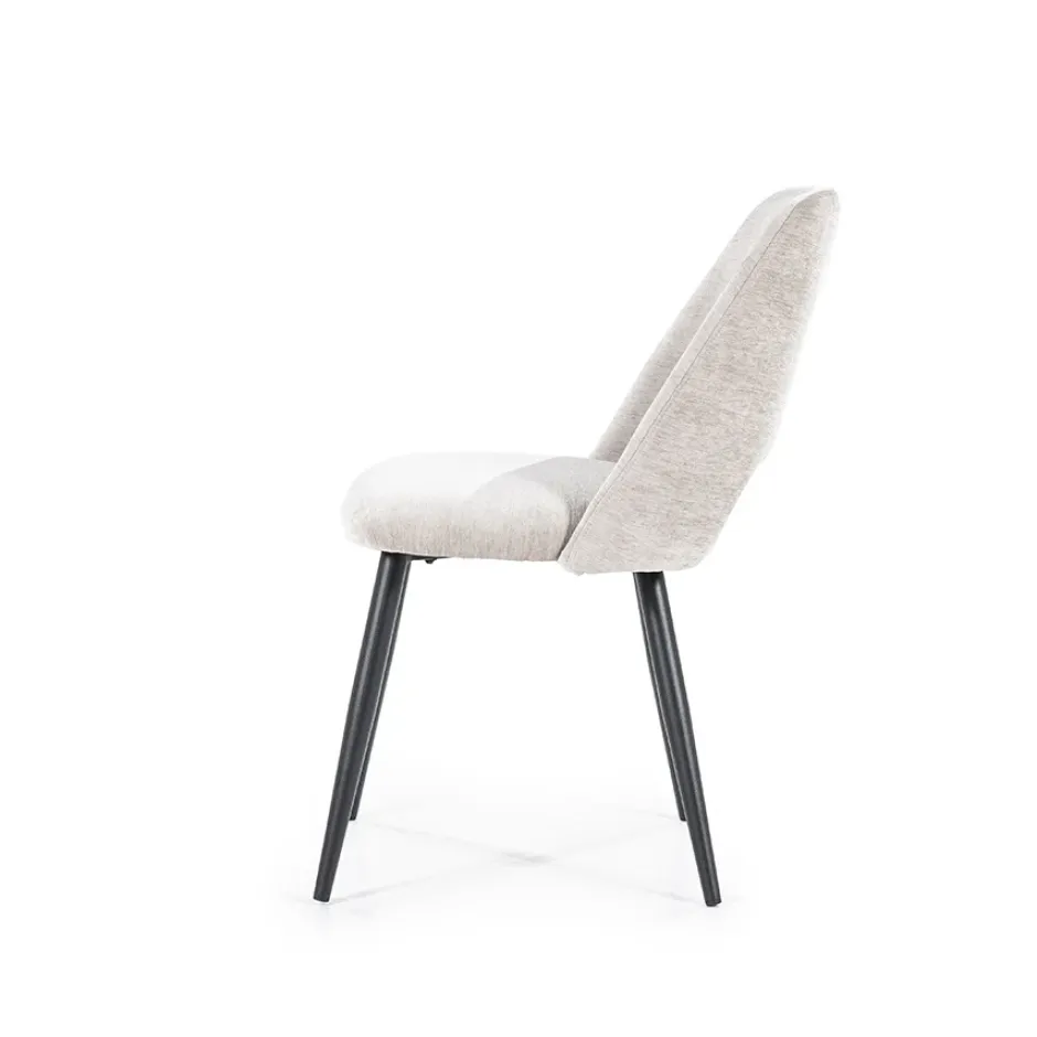 Eetkamerstoelen*HUUS Eetkamerstoel Esmee zonder armleuning Beige