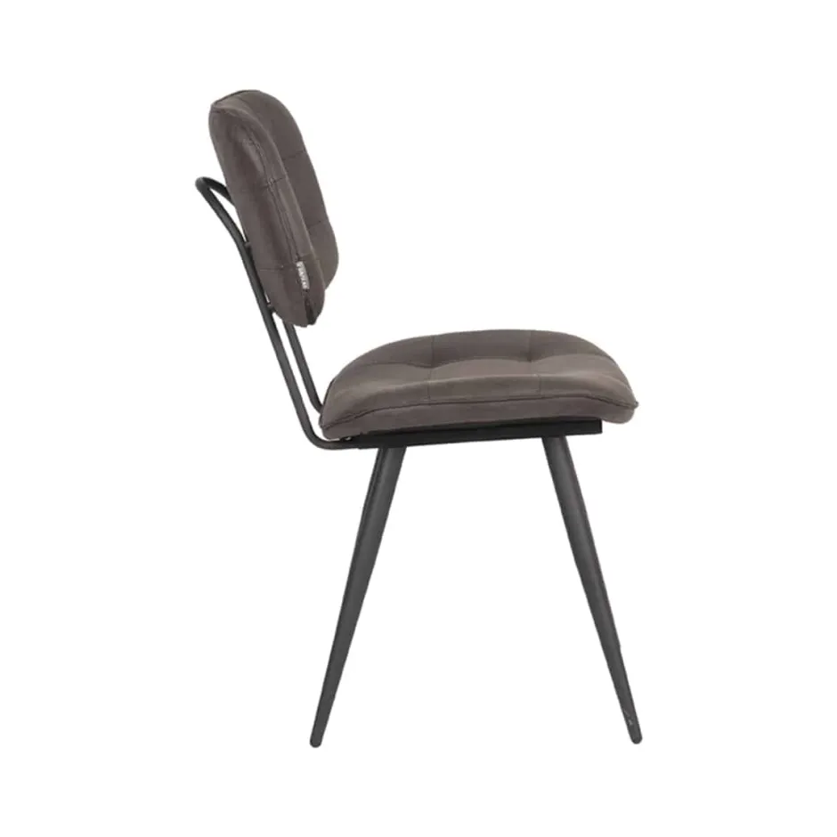 Eetkamerstoelen*HUUS Eetkamerstoel Gus (per 2 stuks) Antraciet