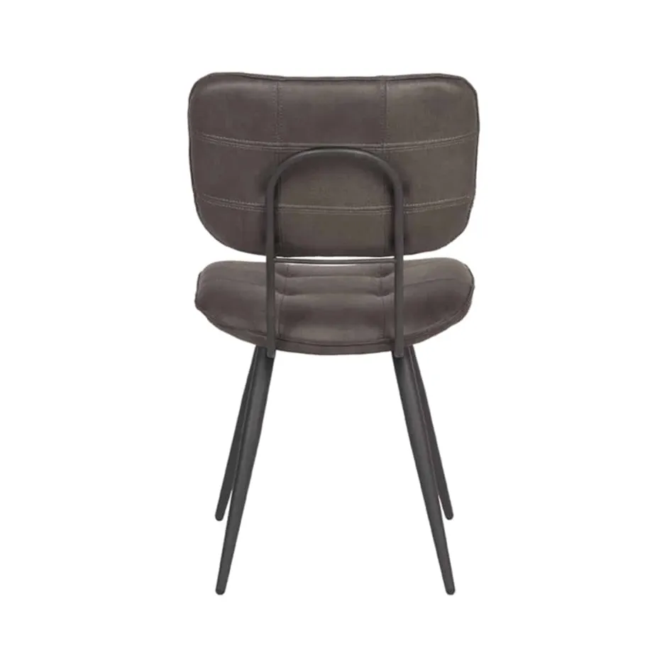 Eetkamerstoelen*HUUS Eetkamerstoel Gus (per 2 stuks) Antraciet