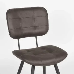 Eetkamerstoelen*HUUS Eetkamerstoel Gus (per 2 stuks) Antraciet