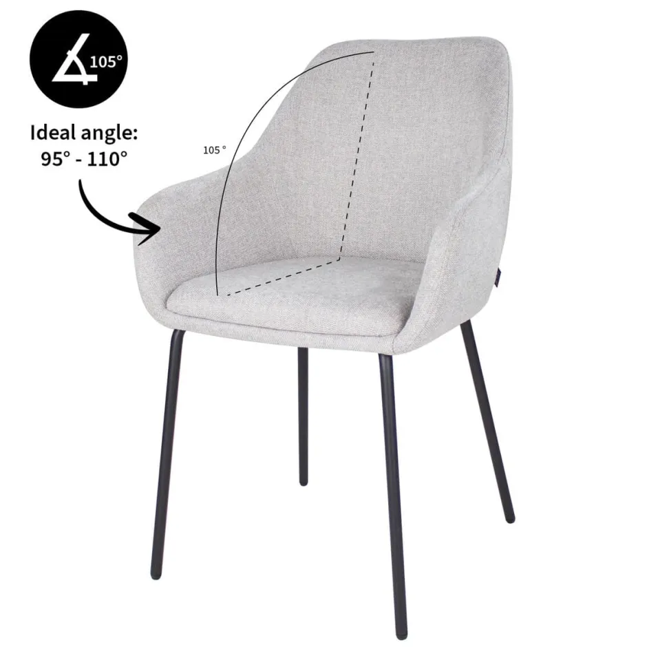 Eetkamerstoelen*HUUS Eetkamerstoel Guus Kick (per 2 stuks)