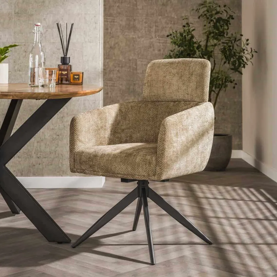 Eetkamerstoelen*HUUS Eetkamerstoel Harrie (per 2 stuks) Wit
