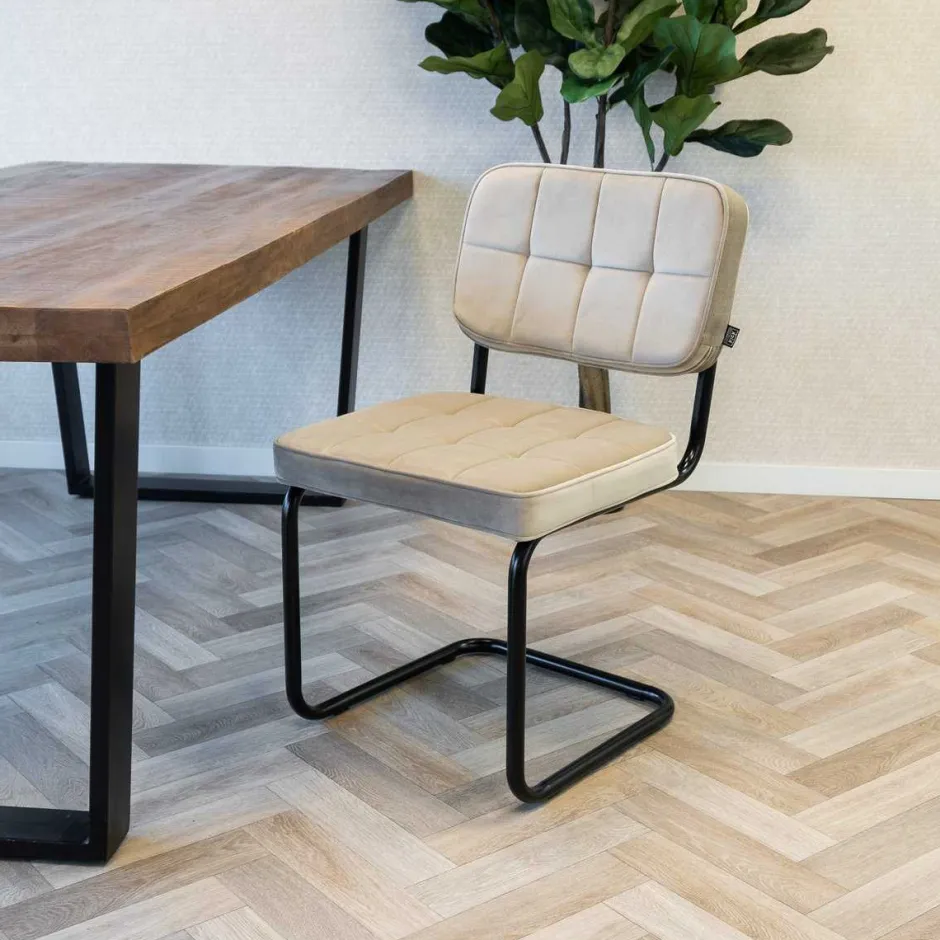 Eetkamerstoelen*HUUS Eetkamerstoel Ivy Buisframe Kick (per 2 stuks)