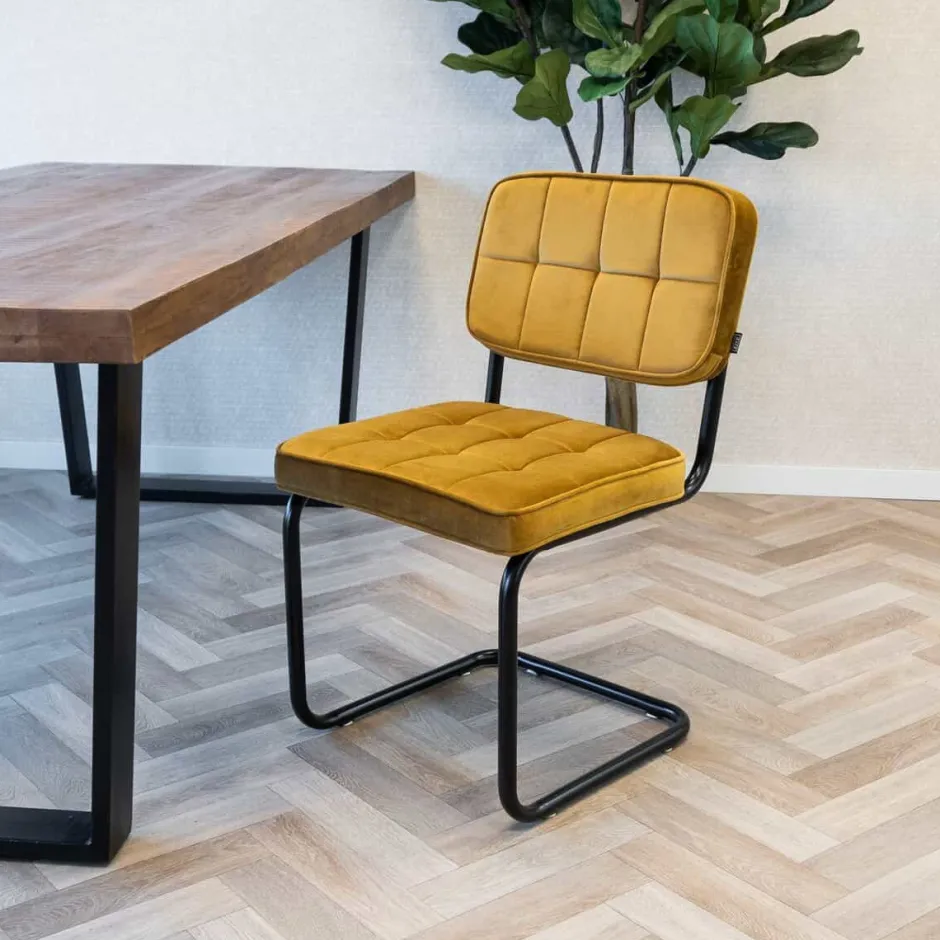 Eetkamerstoelen*HUUS Eetkamerstoel Ivy Buisframe Kick (per 2 stuks)