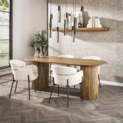Eetkamerstoelen*HUUS Eetkamerstoel Julliet (per 2 stuks) Zand