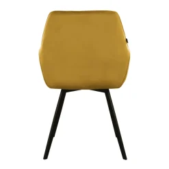 Eetkamerstoelen*HUUS Eetkamerstoel Karl Velvet Kick (per 2 stuks)
