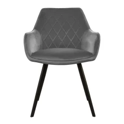 Eetkamerstoelen*HUUS Eetkamerstoel Karl Velvet Kick (per 2 stuks)