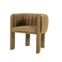 Eetkamerstoelen*HUUS Eetkamerstoel Liselore Cognac