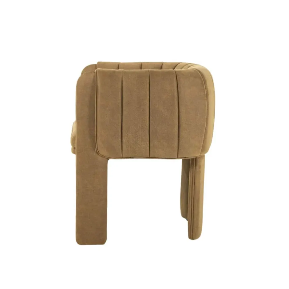 Eetkamerstoelen*HUUS Eetkamerstoel Liselore Cognac