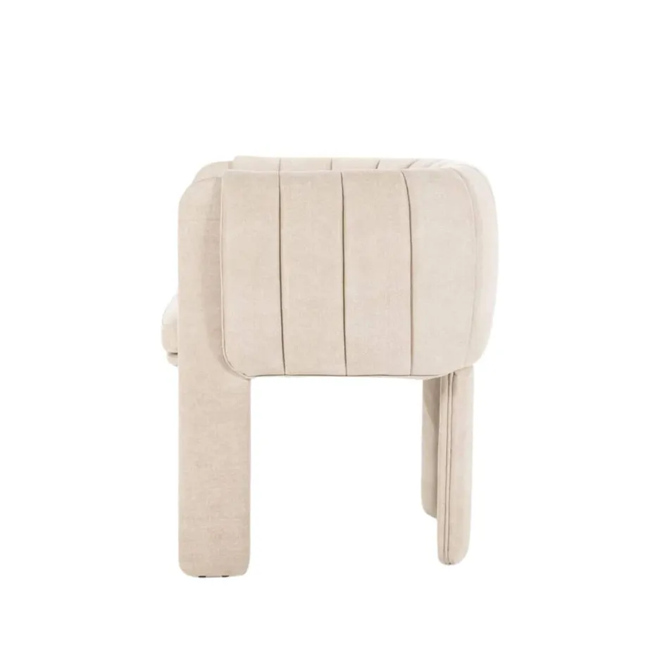 Eetkamerstoelen*HUUS Eetkamerstoel Liselore Cognac