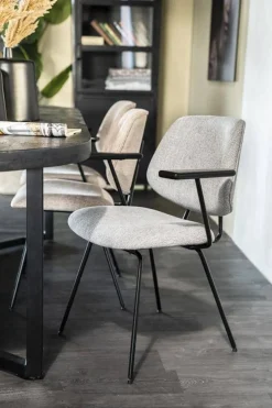 Eetkamerstoelen*HUUS Eetkamerstoel Lynn met armleuning
