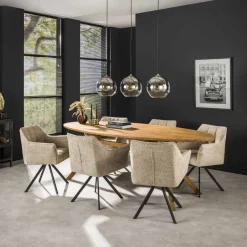 Eetkamerstoelen*HUUS Eetkamerstoel Rikki (per 2 stuks)