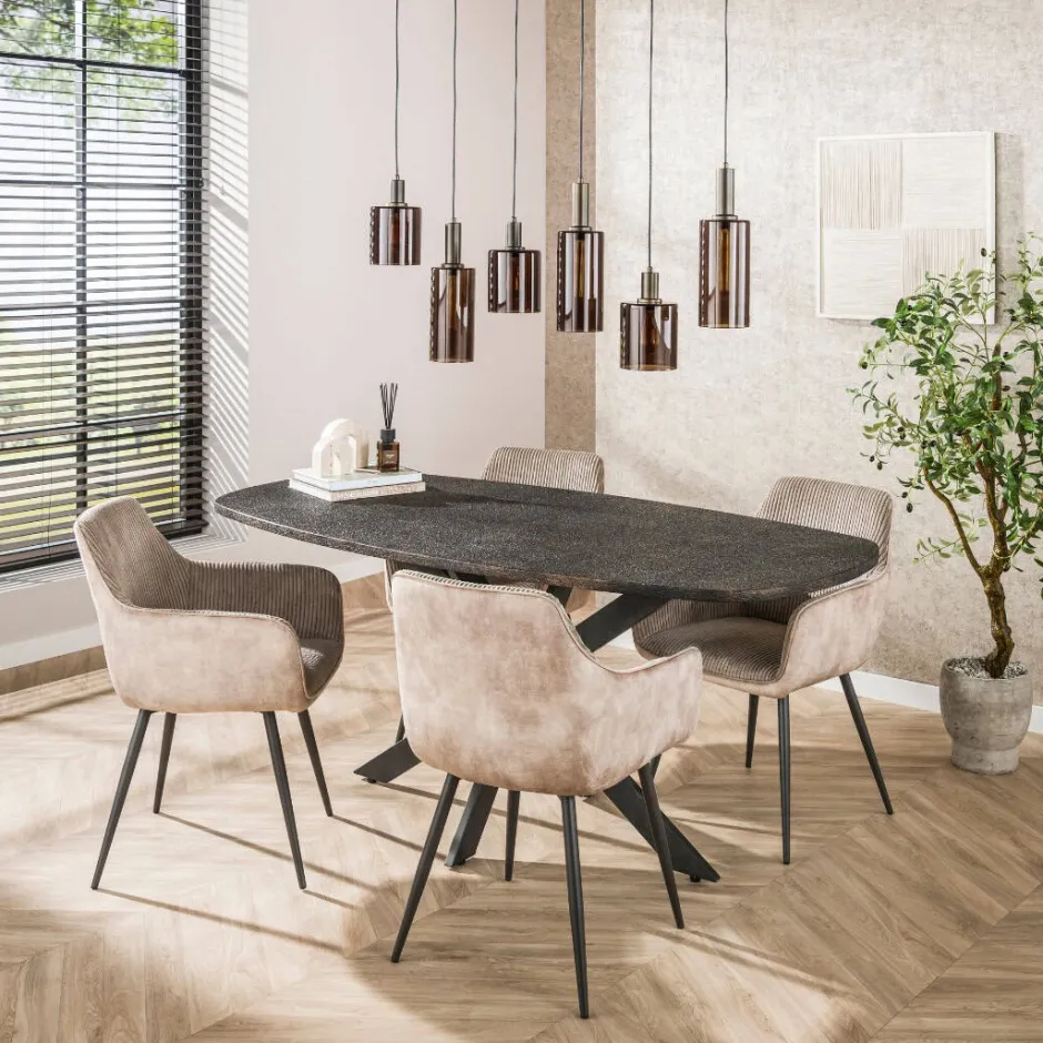Eetkamerstoelen*HUUS Eetkamerstoel Riley (per 2 stuks)