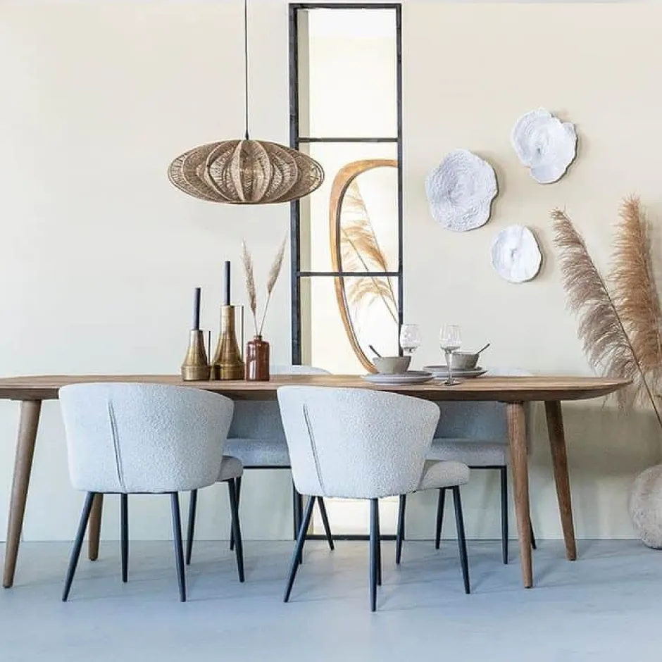 Eetkamerstoelen*HUUS Eetkamerstoel Santos Zwart