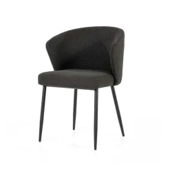 Eetkamerstoelen*HUUS Eetkamerstoel Santos Zwart