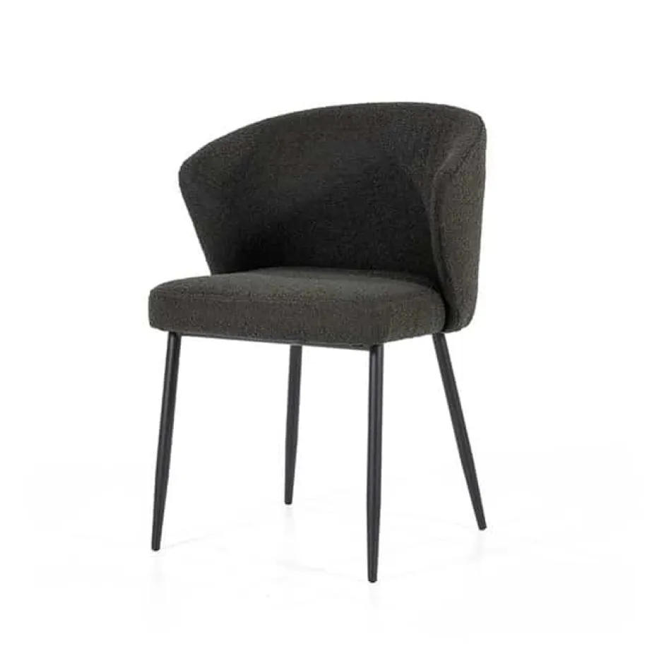 Eetkamerstoelen*HUUS Eetkamerstoel Santos Zwart