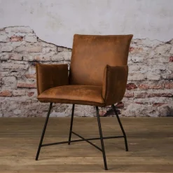 Eetkamerstoelen*HUUS Eetkamerstoel Tim met armleuningen