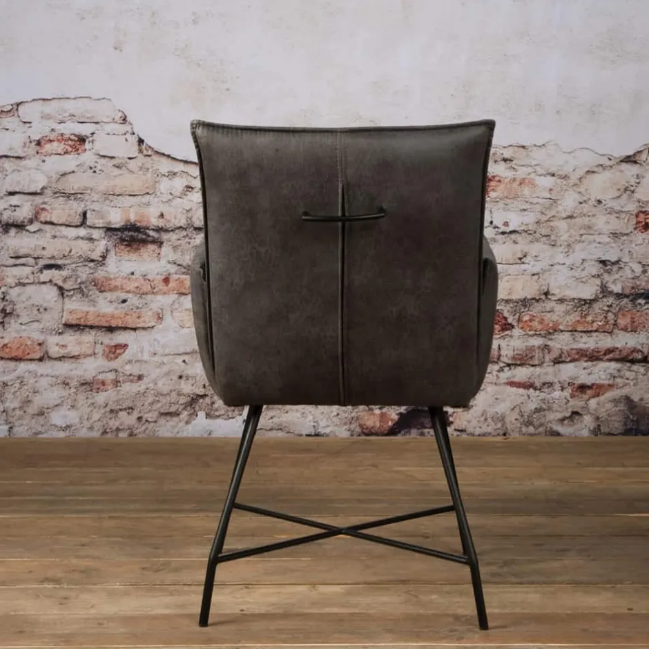 Eetkamerstoelen*HUUS Eetkamerstoel Tim met armleuningen