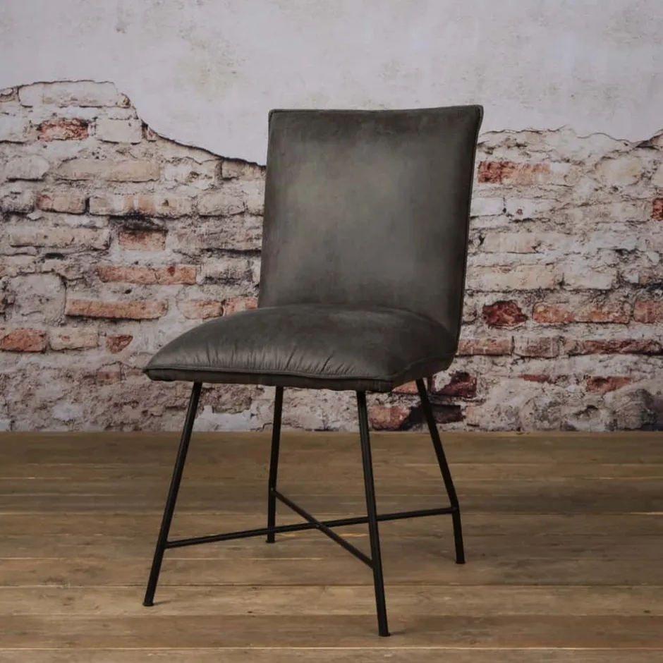 Eetkamerstoelen*HUUS Eetkamerstoel Tim (per 2 stuks) Groen