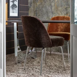 Eetkamerstoelen*HUUS Eetkamerstoel Vogue – Chroom