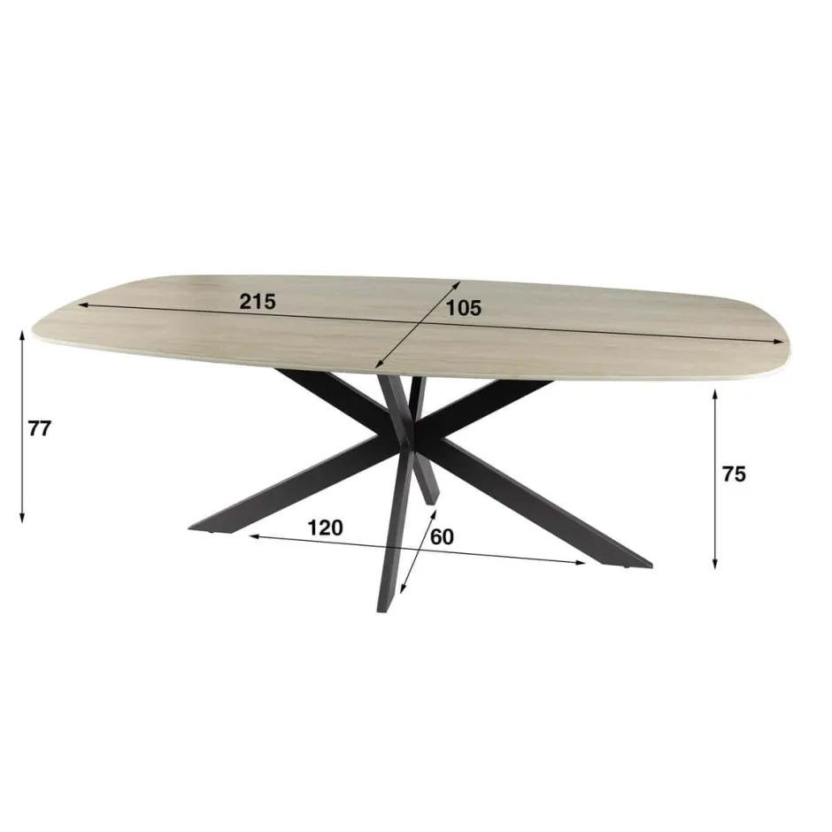 Eettafels*HUUS Eettafel Fleur