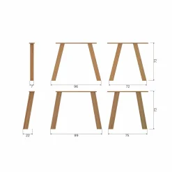 Eettafels*HUUS Eettafel Tablo Deens ovaal