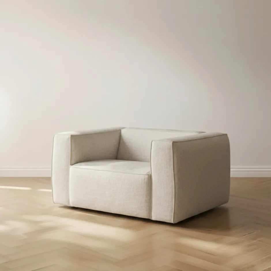 Relaxfauteuil*HUUS fauteuil Bean – grove melange