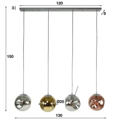 Hanglampen*HUUS Hanglamp Adriaan