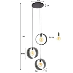 Hanglampen*HUUS Hanglamp Angelo – Getrapt