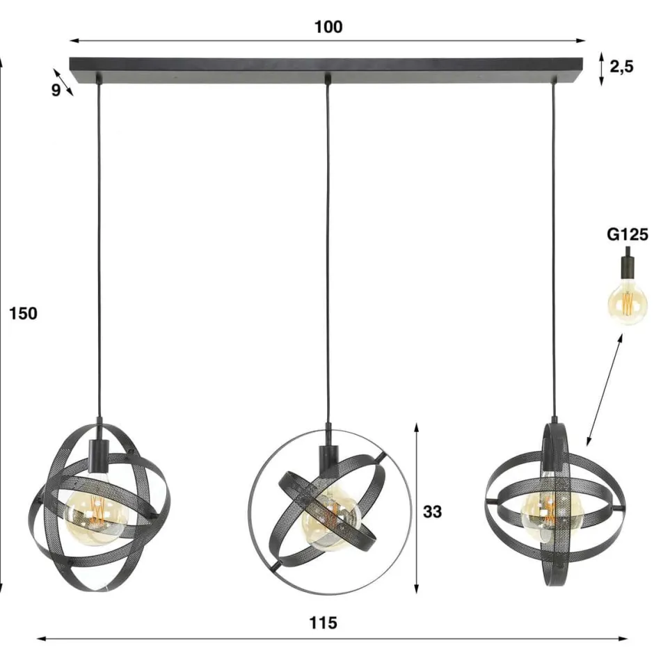 Hanglampen*HUUS Hanglamp Arthur