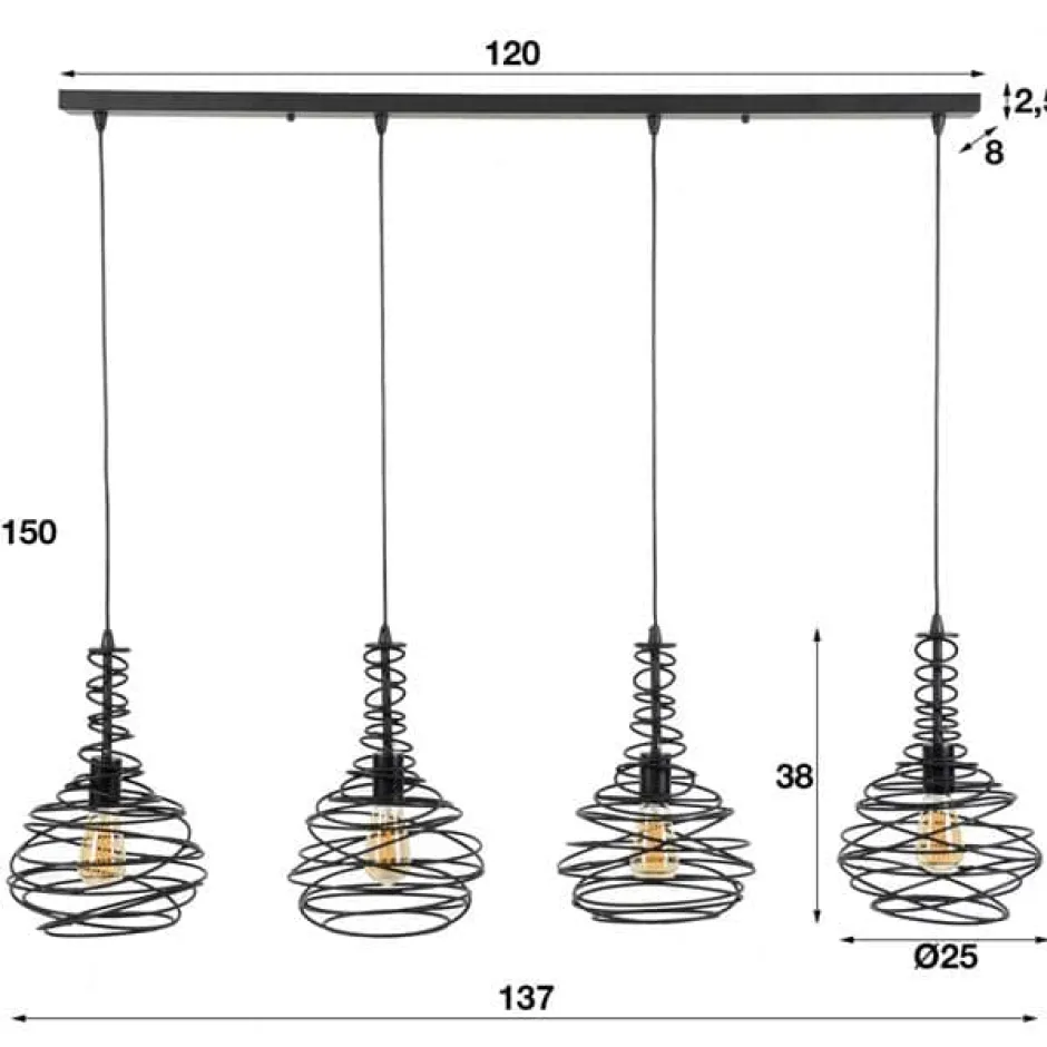 Hanglampen*HUUS Hanglamp Bette