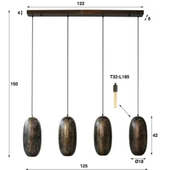 Hanglampen*HUUS Hanglamp Helena – Horizontaal