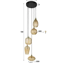 Hanglampen*HUUS Hanglamp Leonore