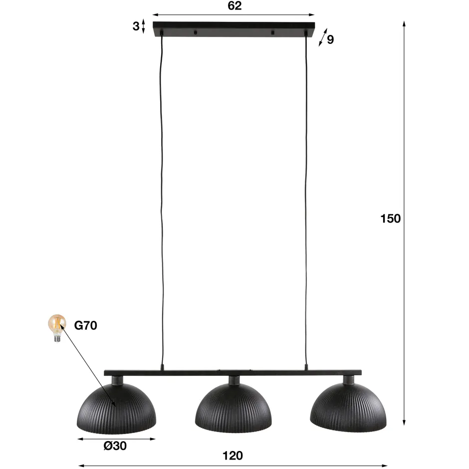 Hanglampen*HUUS Hanglamp Rocky