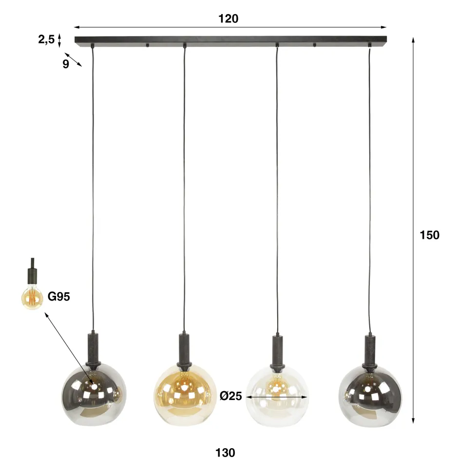 Hanglampen*HUUS Hanglamp Sjors