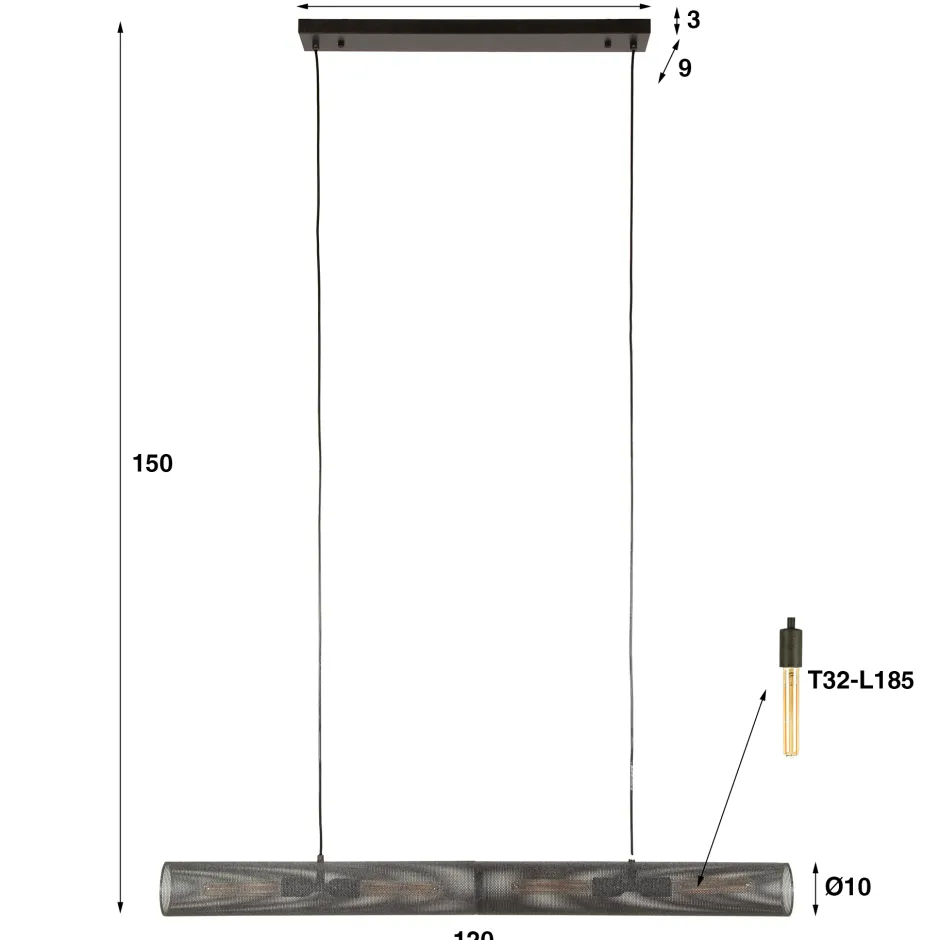 Hanglampen*HUUS Hanglamp Sjulie